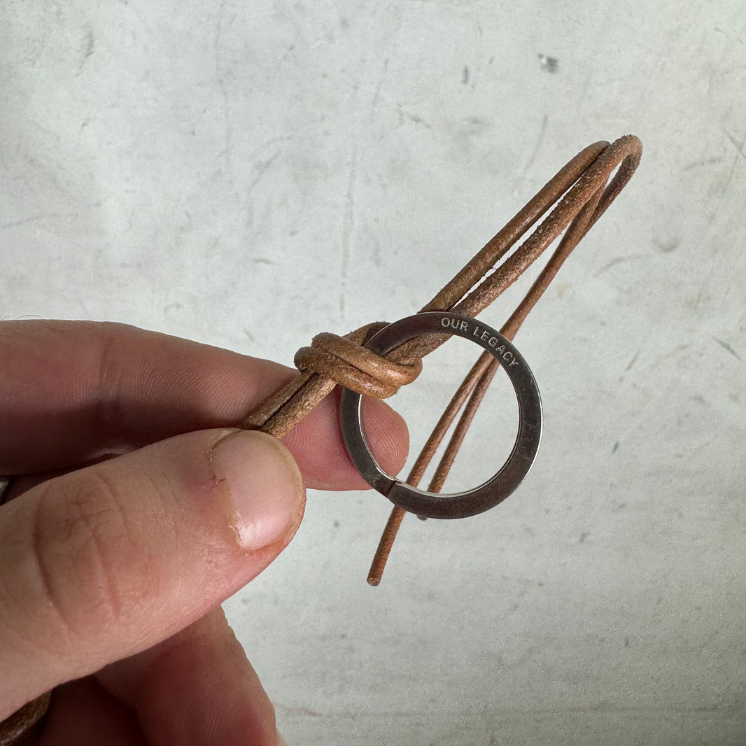 Our Legacy Brown Leather Ladon Keychain