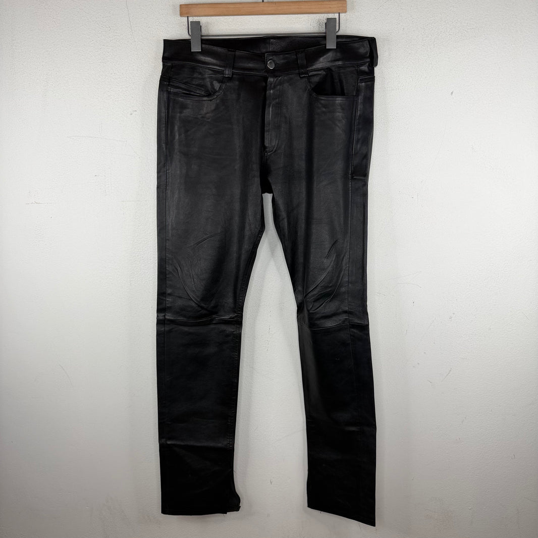 Amiri Leather Slim Pants