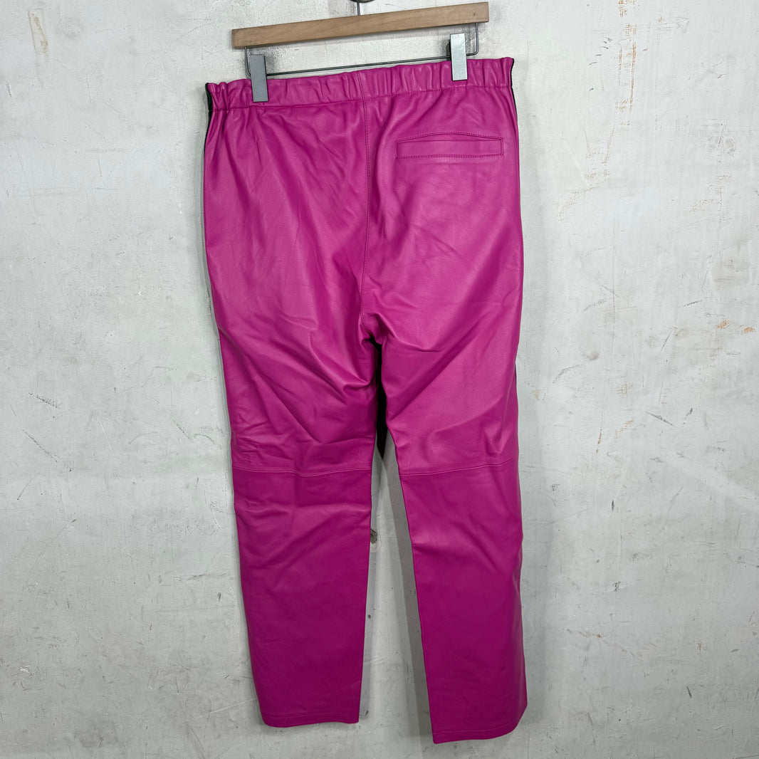 Marni Pink Leather Track Pant