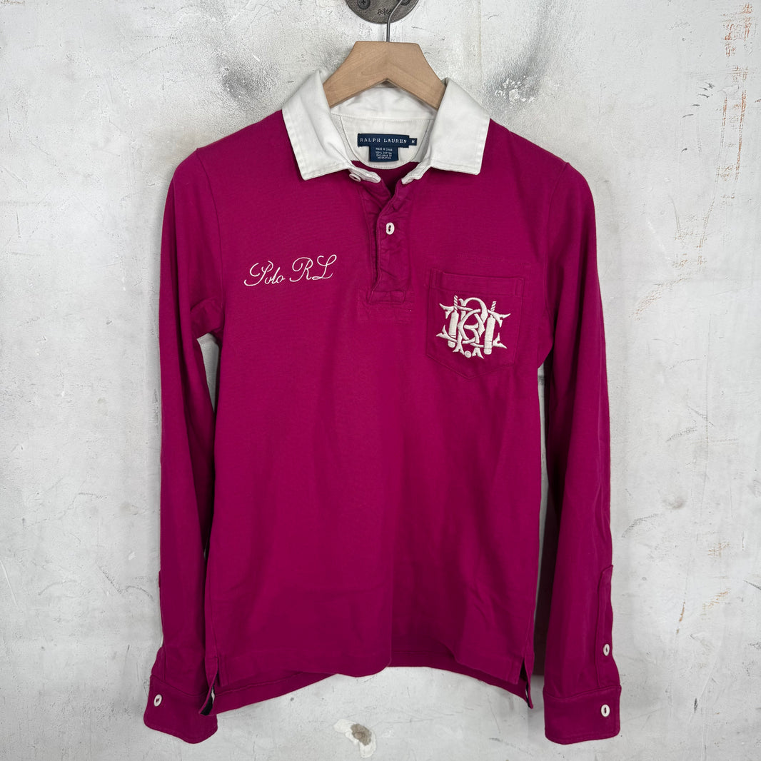 Ralph Lauren Magenta Pocket Crested Rugby