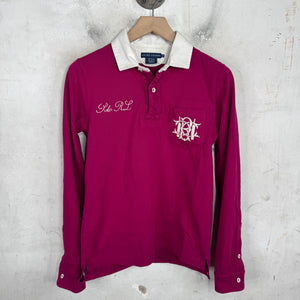 Ralph Lauren Magenta Pocket Crested Rugby