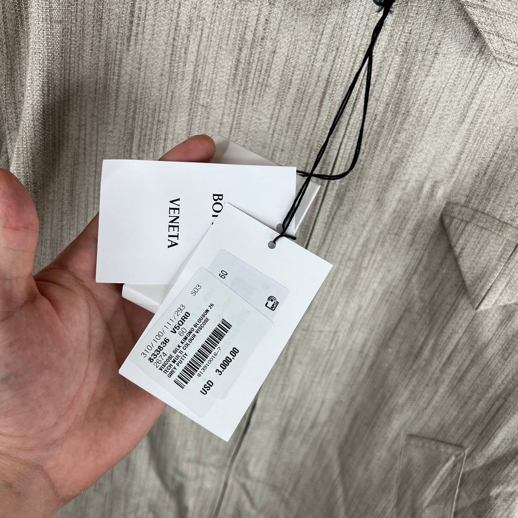 Bottega Veneta Viscose & Silk Kimono Blouson