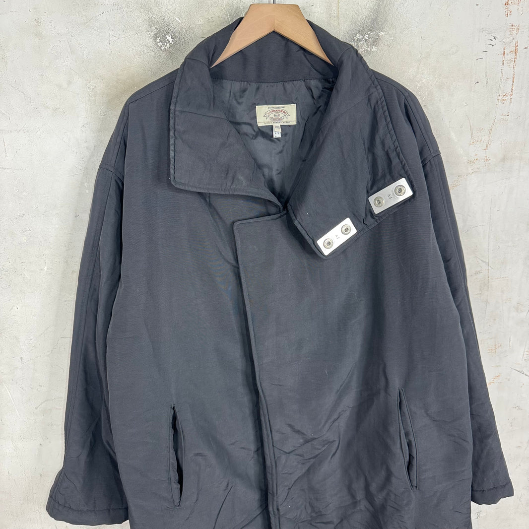 Armani Metal Plate Padded Long Coat