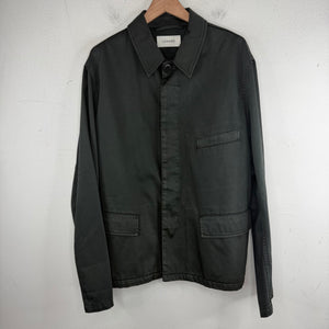 Lemaire Dark Green Button Up Chore Jacket