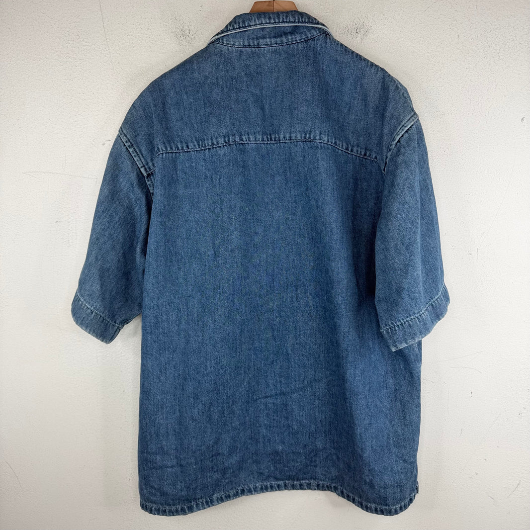 Marni Colorful Stitch Denim Shirt