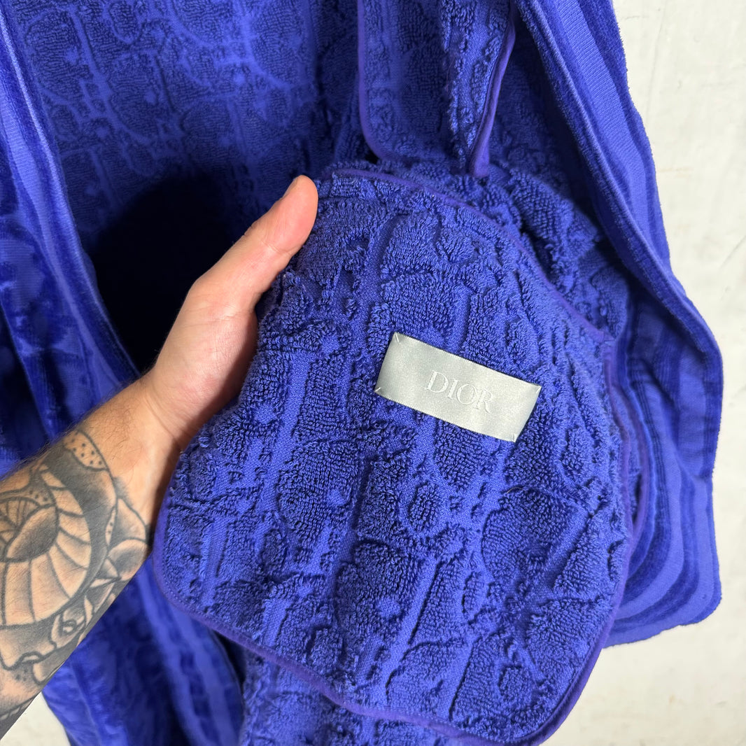 Dior Blue Oblique Bath Robe
