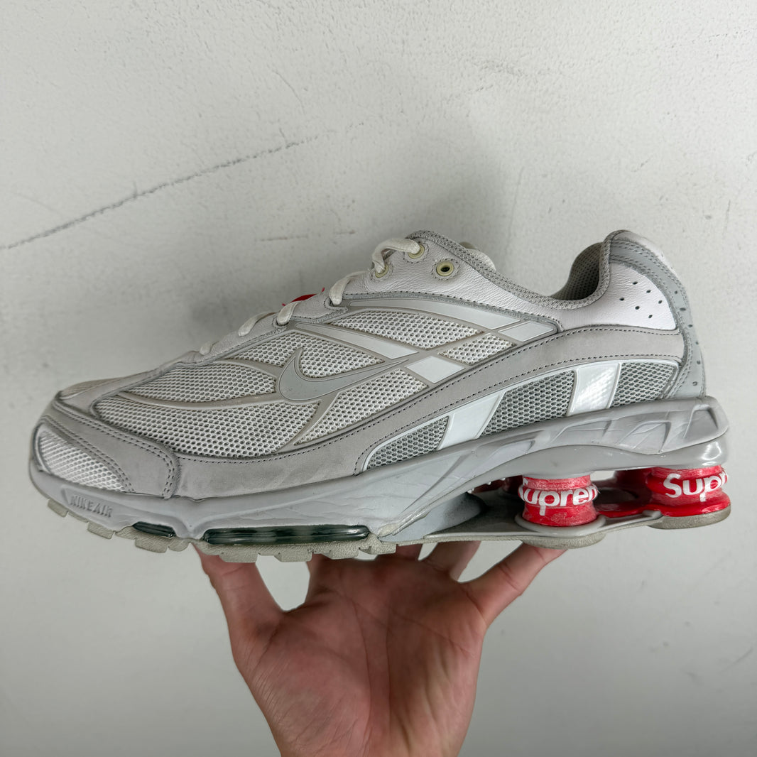 Supreme Nike White Shox Sneakers