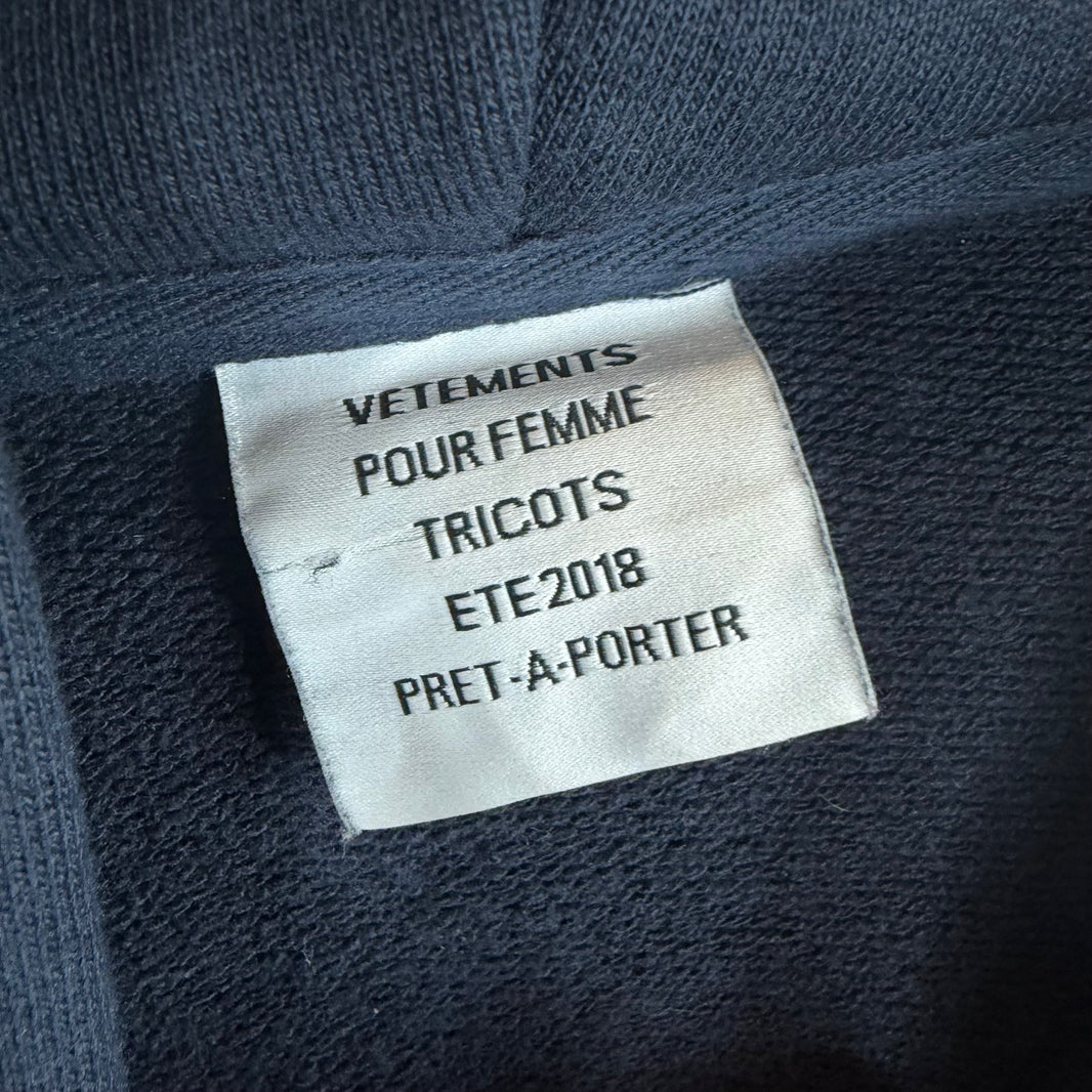 Vetements Logo Tape Hoodie