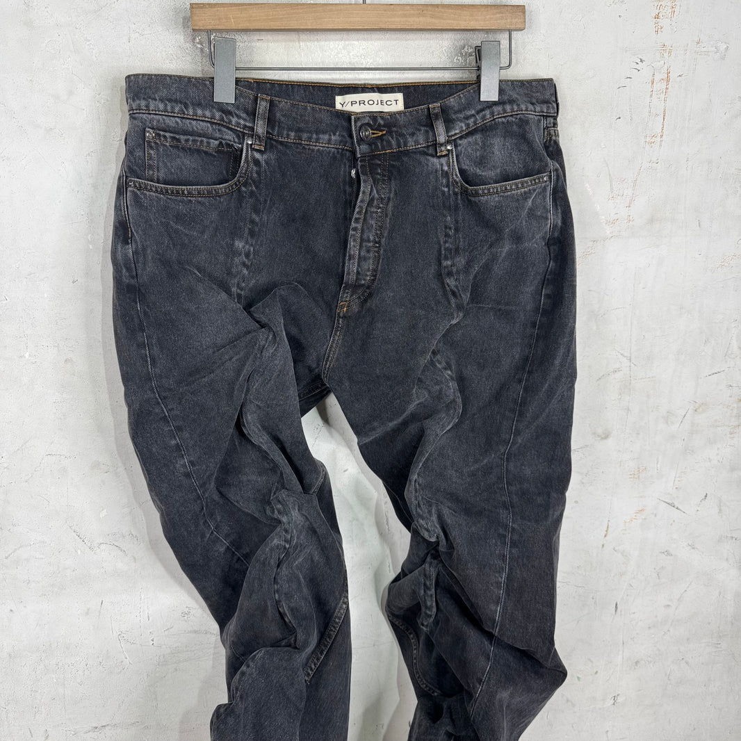Y/Project Grey Wire Jeans