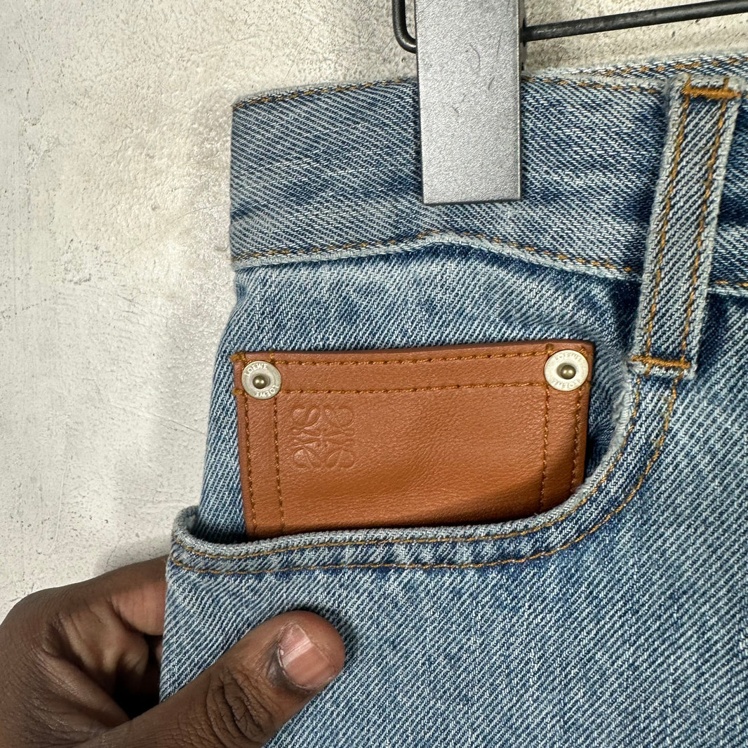 Loewe Lightwash Cuffed Jeans