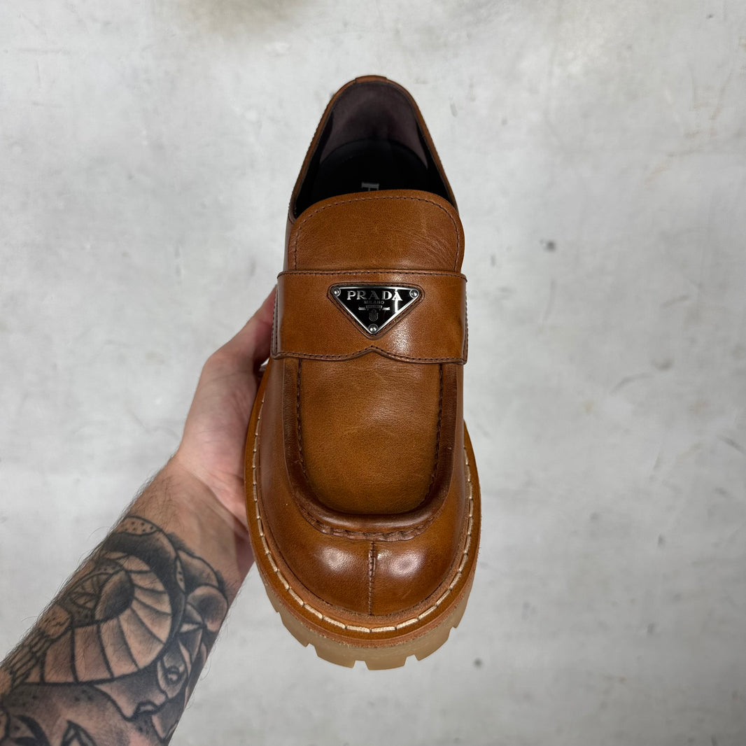 Prada St. Mortiz Lug Loafers DS
