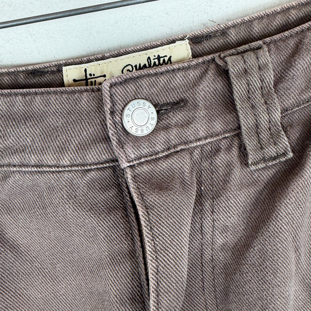 Stussy Brown Double Knee Carpenter Pants