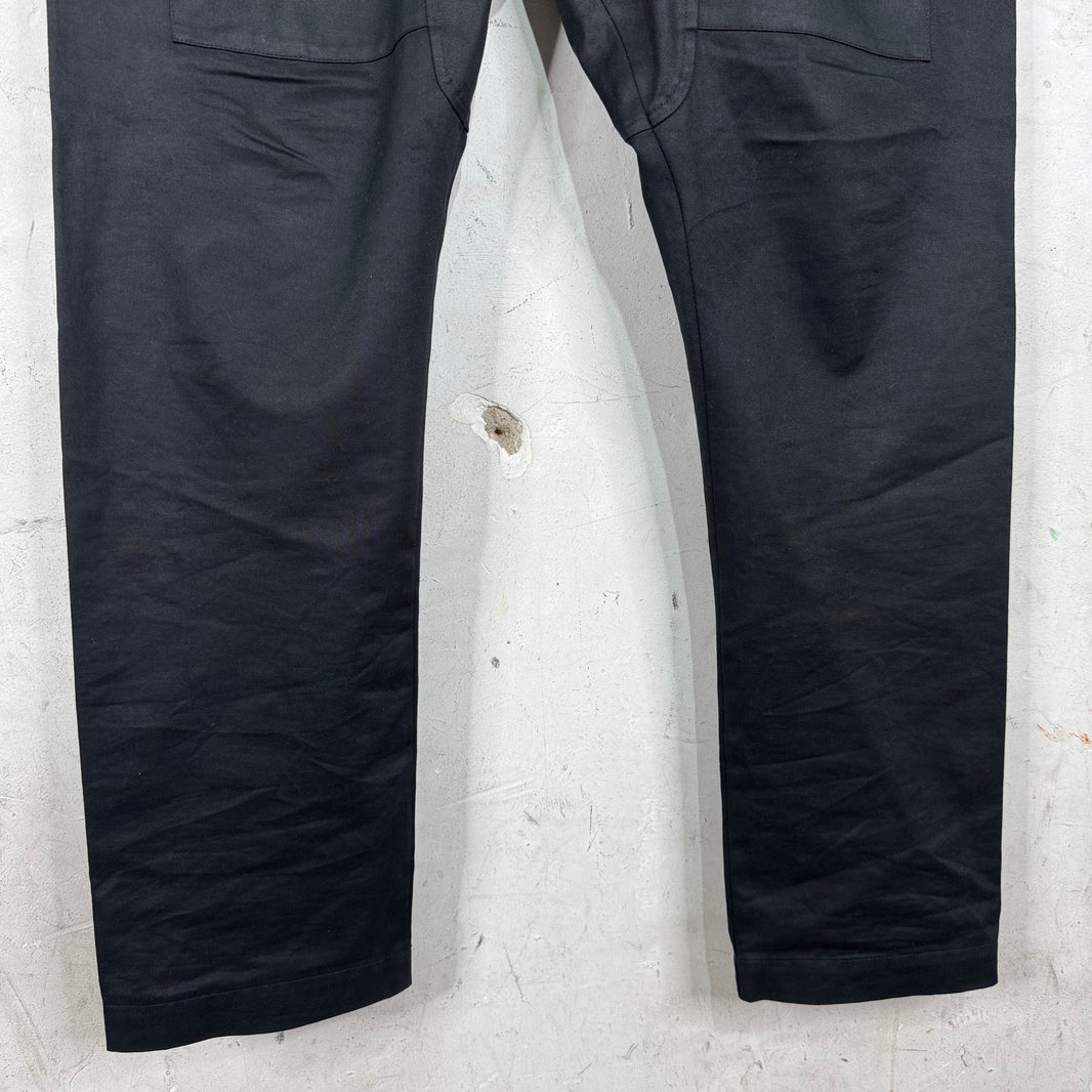 DRKSHDW Black Canvas Creatch Pants