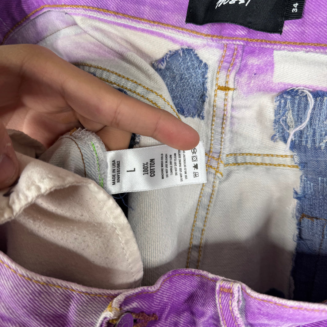 Bossi Repaired Boro Flared Jeans