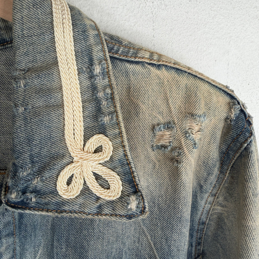Amiri Chainstitch Detail Denim Jacket