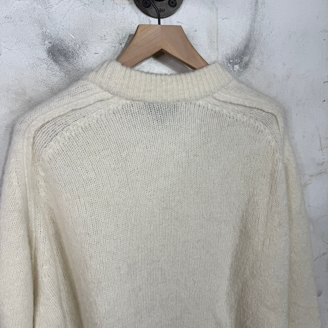 APC Beige Alpaca Wool Knit Sweater
