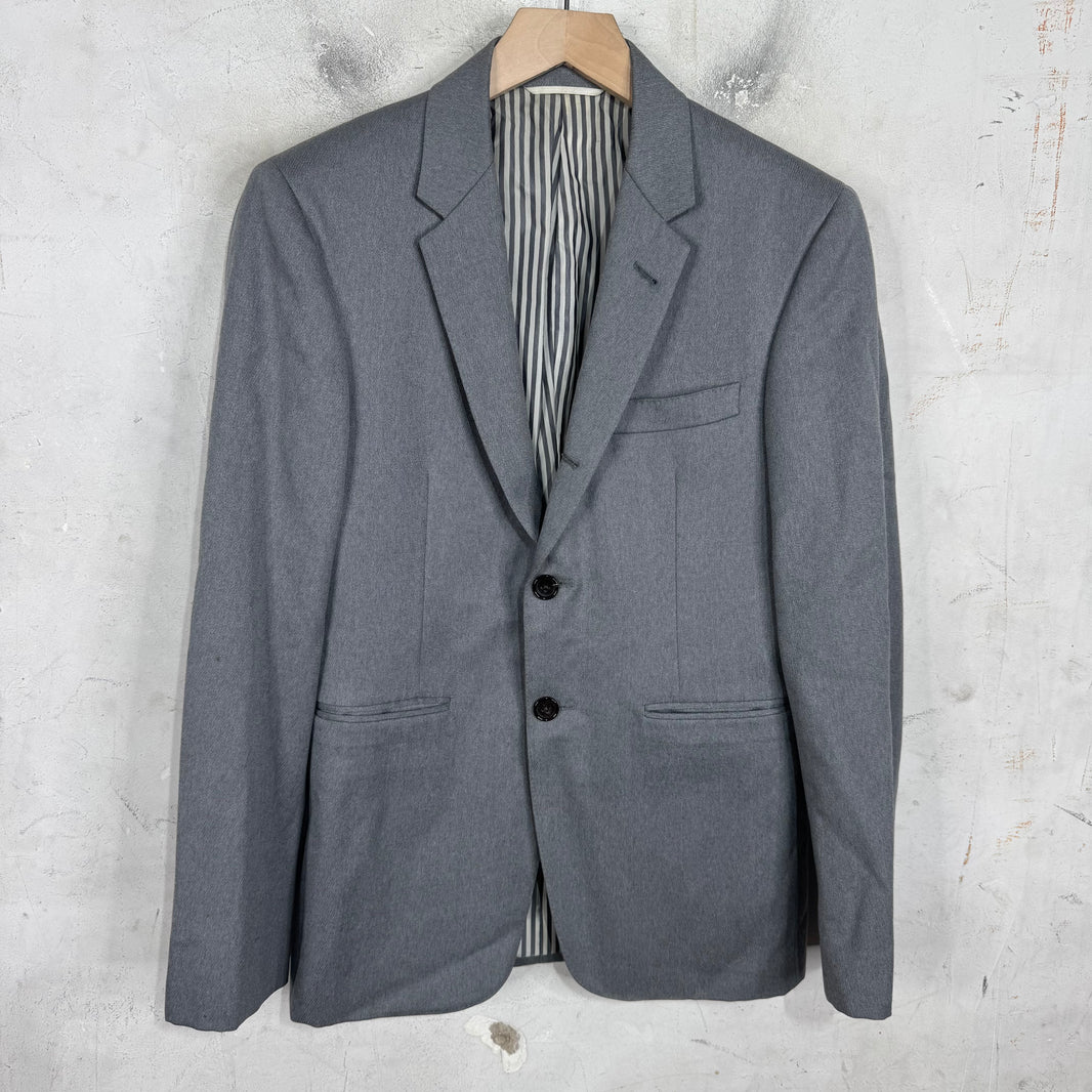 Thom Browne Medium Grey Striped Linear Blazer