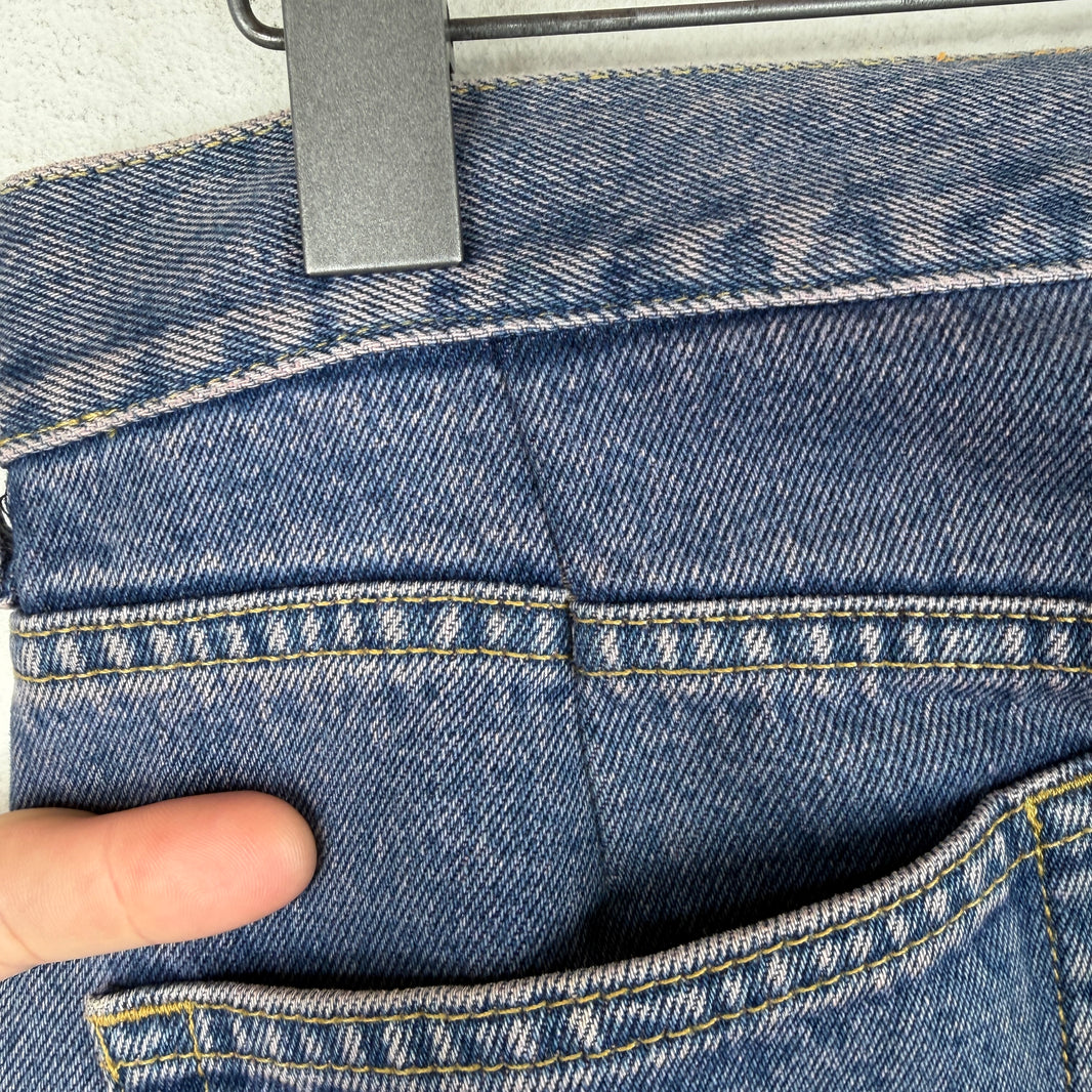 Balenciaga Tinted Blue 5 Pocket Jeans