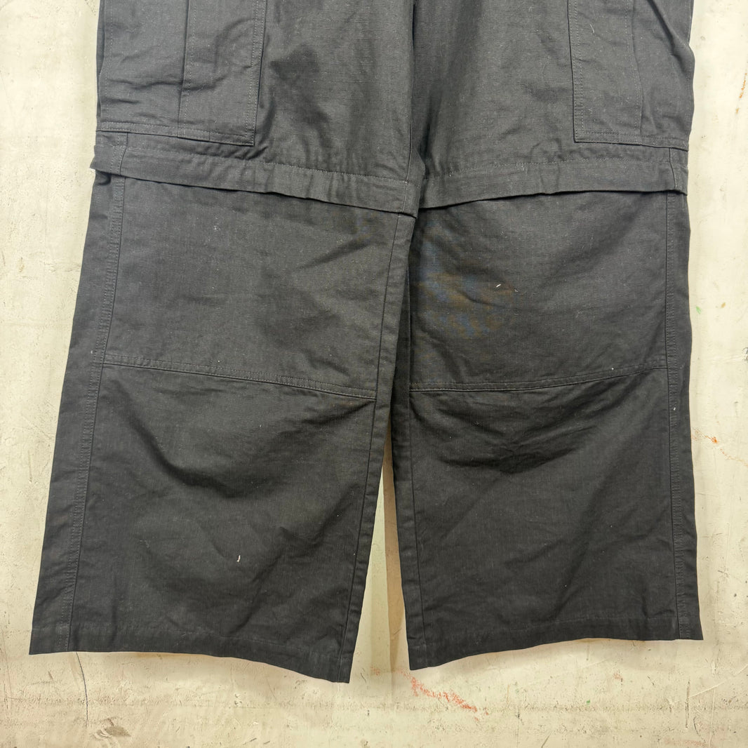 Balenciaga Black Double Waist Cargo Pants