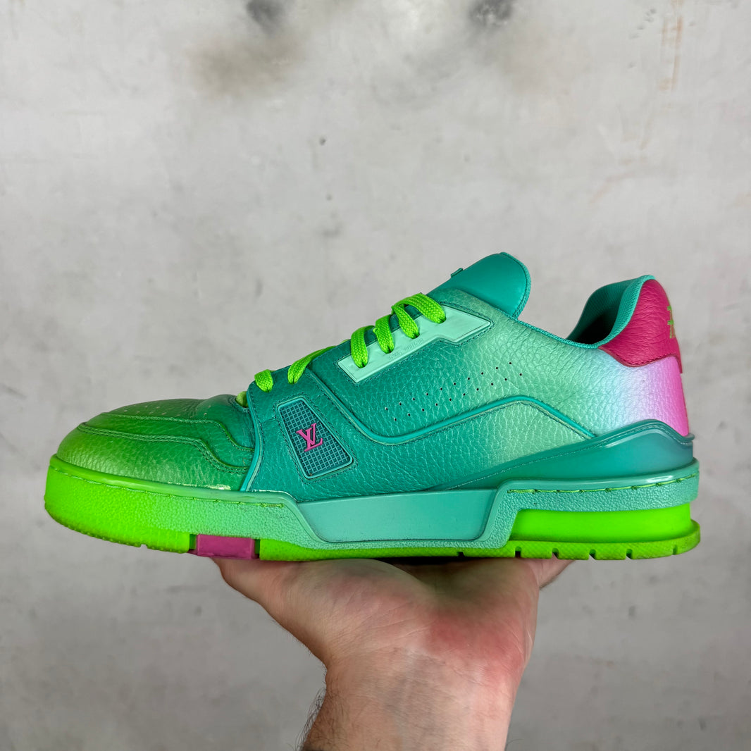 Louis Vuitton Gradient Green Trainers