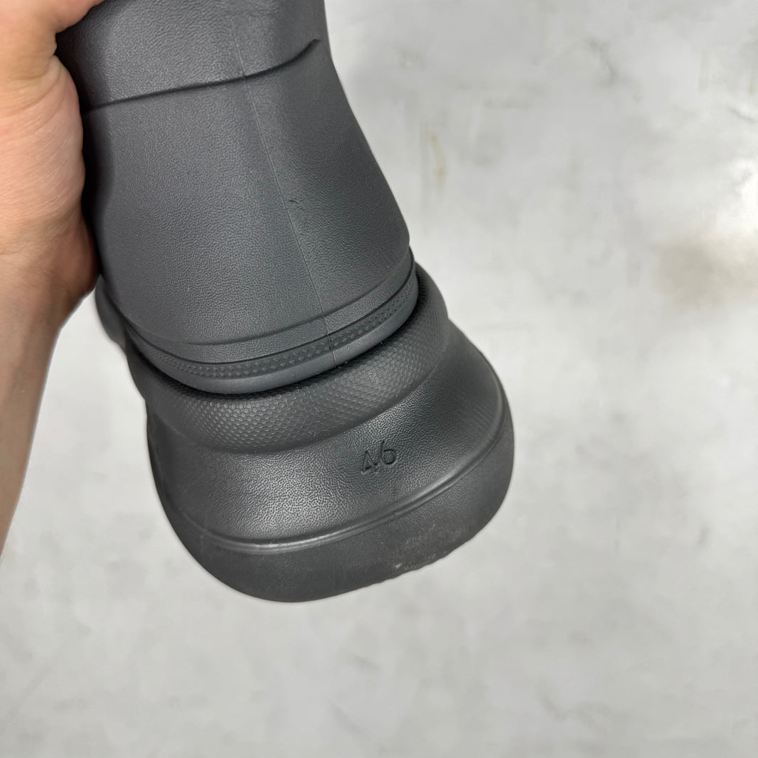 Balenciaga Rubber Grey Croc Boots