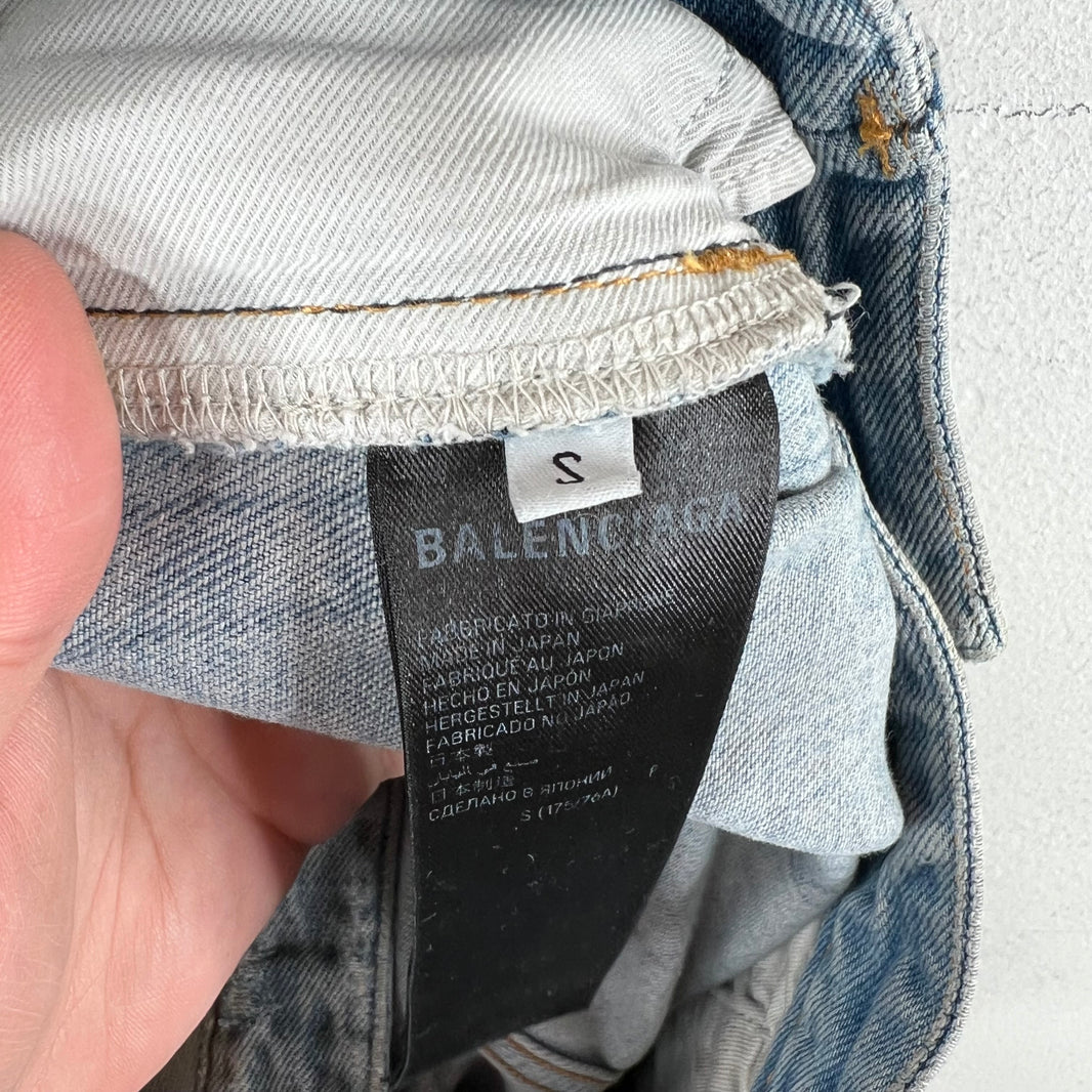 Balenciaga Front Pocket Distressed Denim jeans