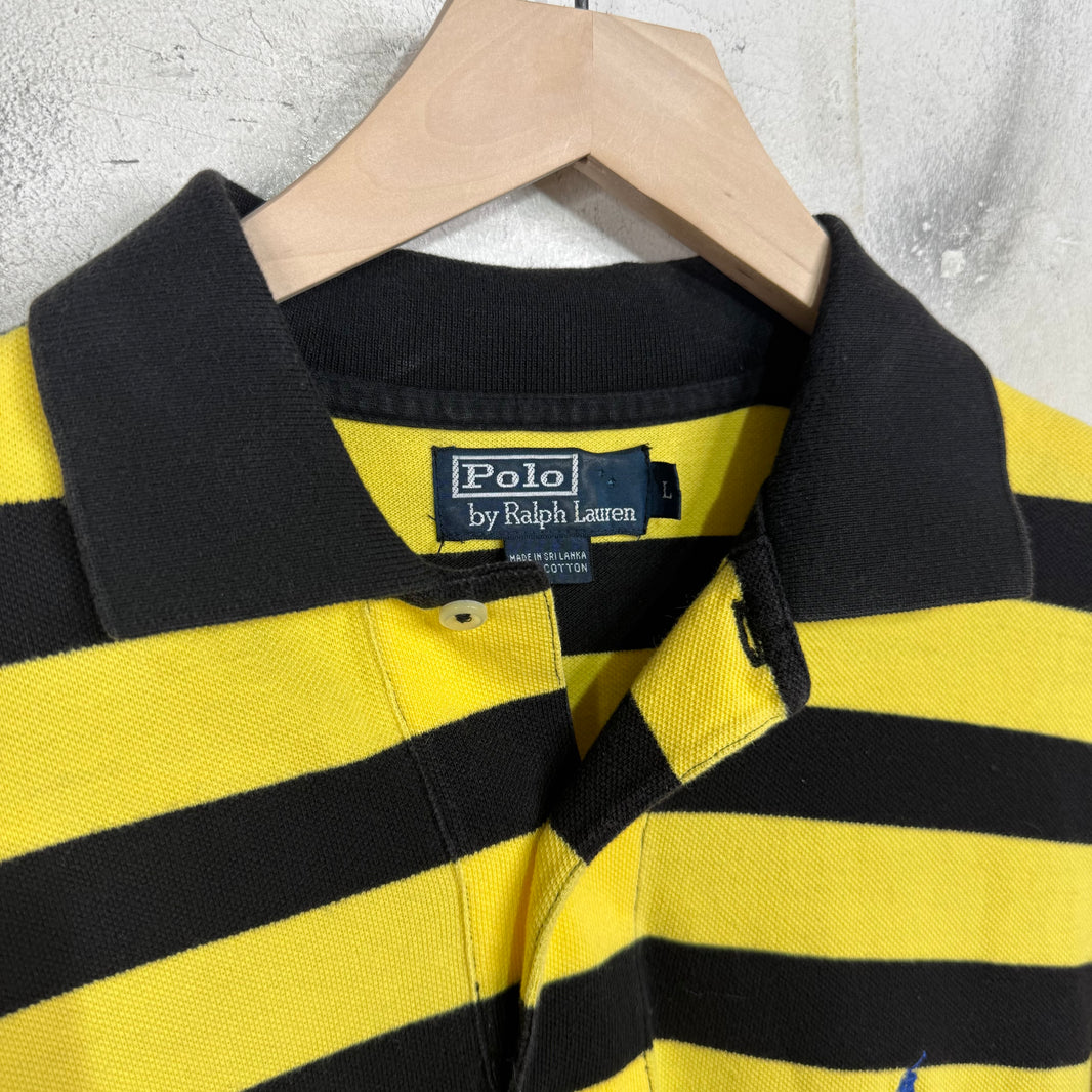 Ralph Lauren Striped Black/Yellow Polo