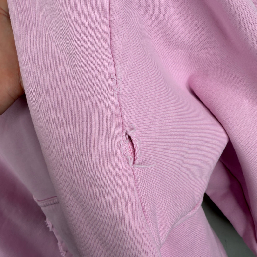 Balenciaga Pink Gothic Type Hoodie