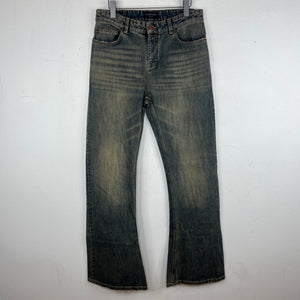 Balenciaga Blue Washed Flared Bootcut Jeans