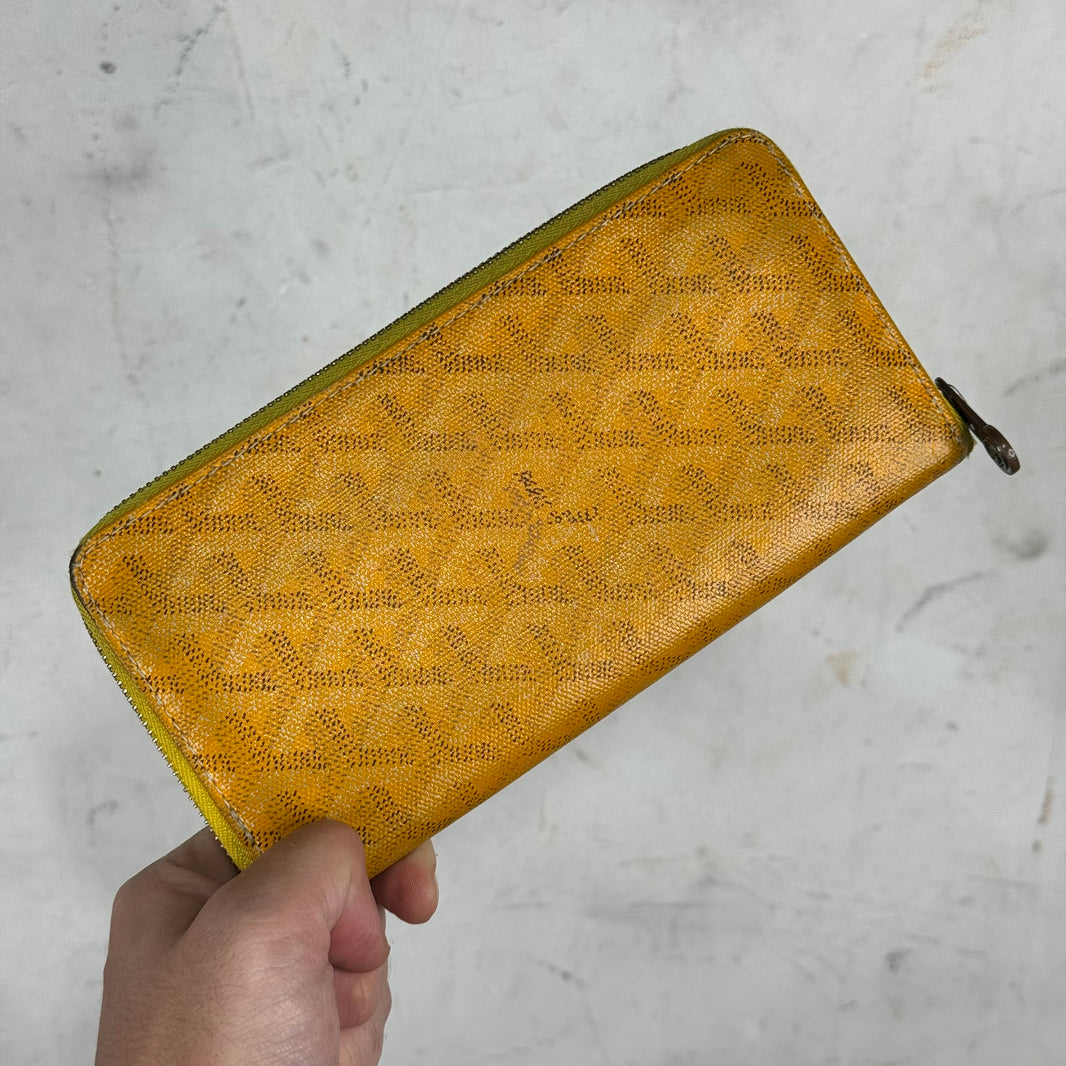 Goyard Yellow Smoked Long Wallet