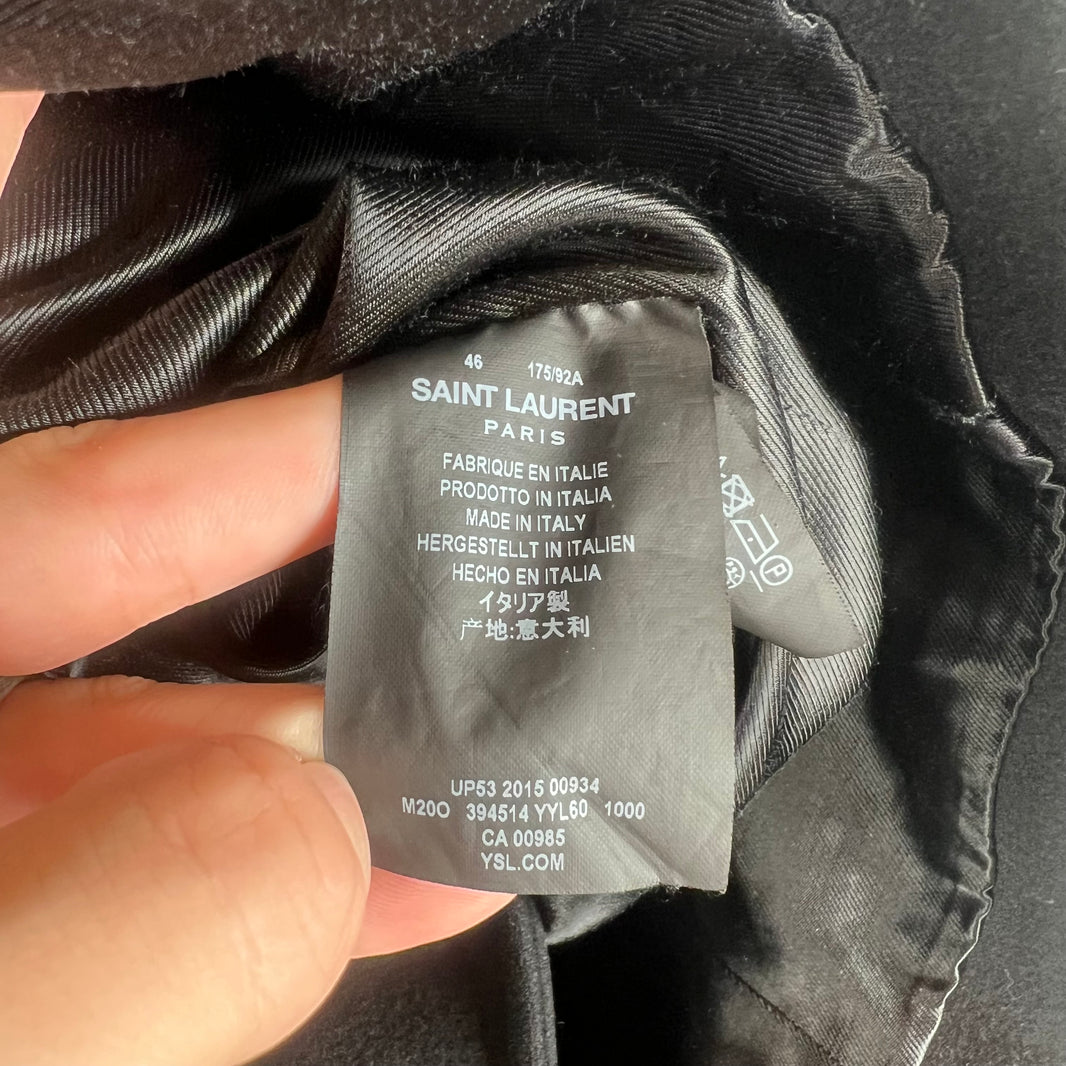 Saint Laurent Button Up Wool Coat