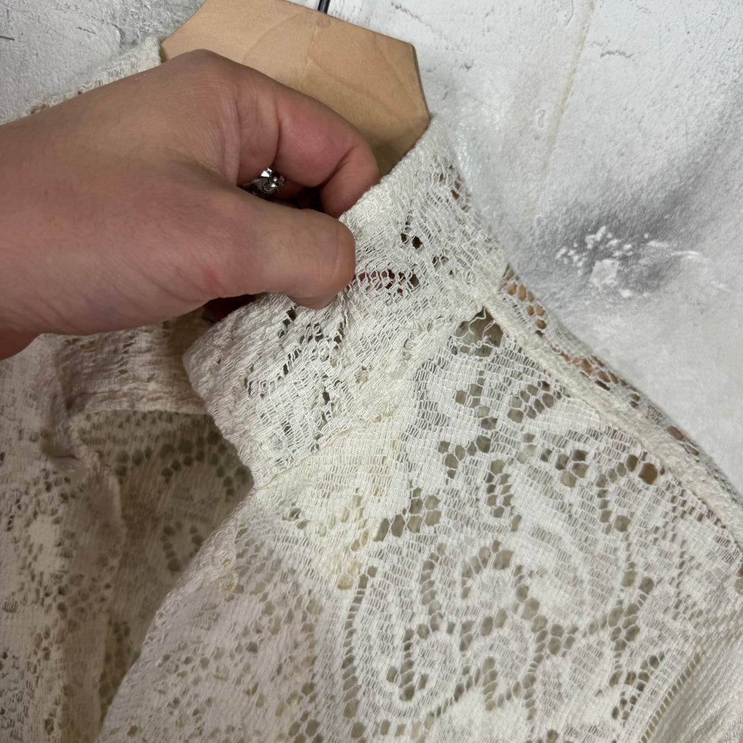 Bode Cream Lace Shirt