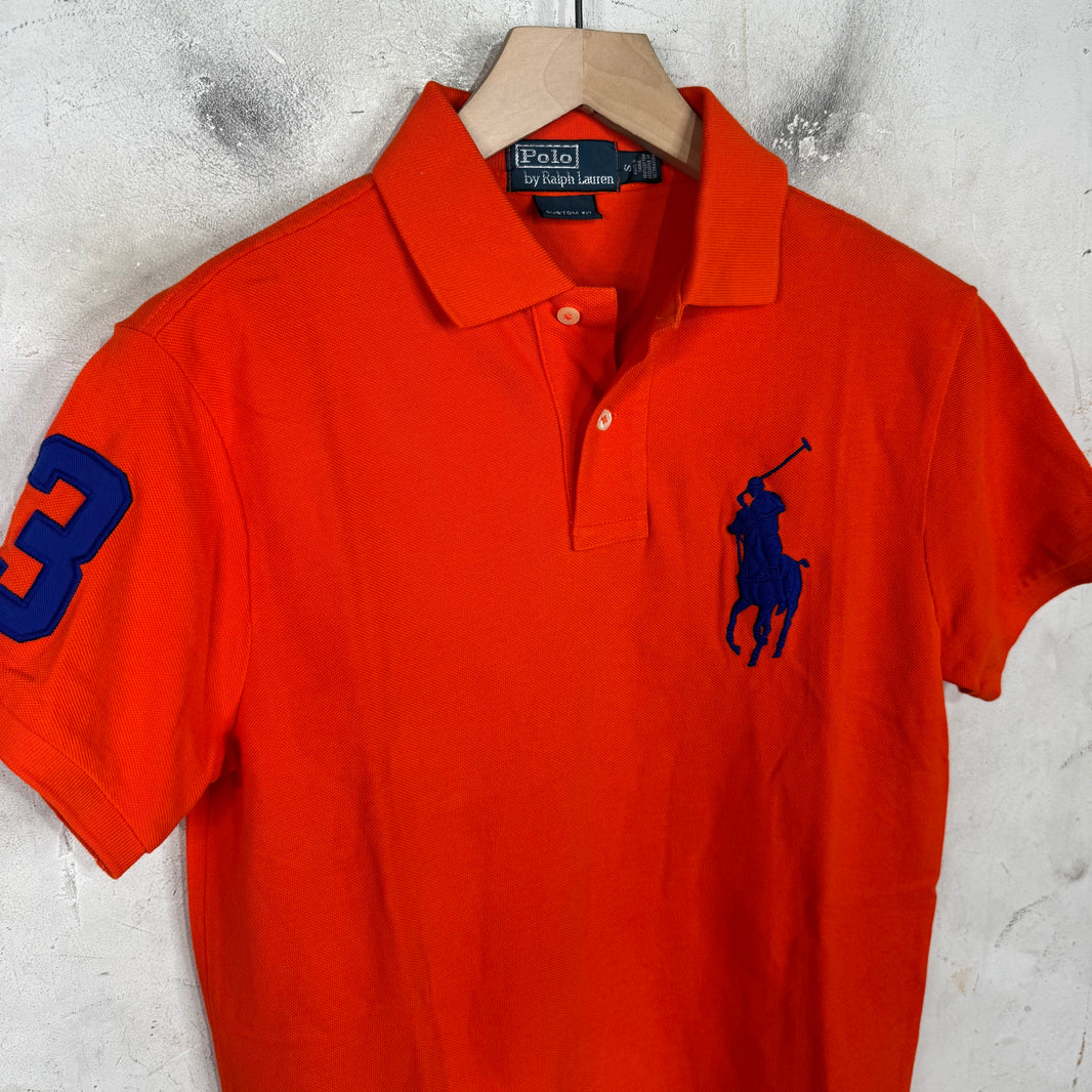 Ralph Lauren Orange/Blue #3 Big Pony Polo