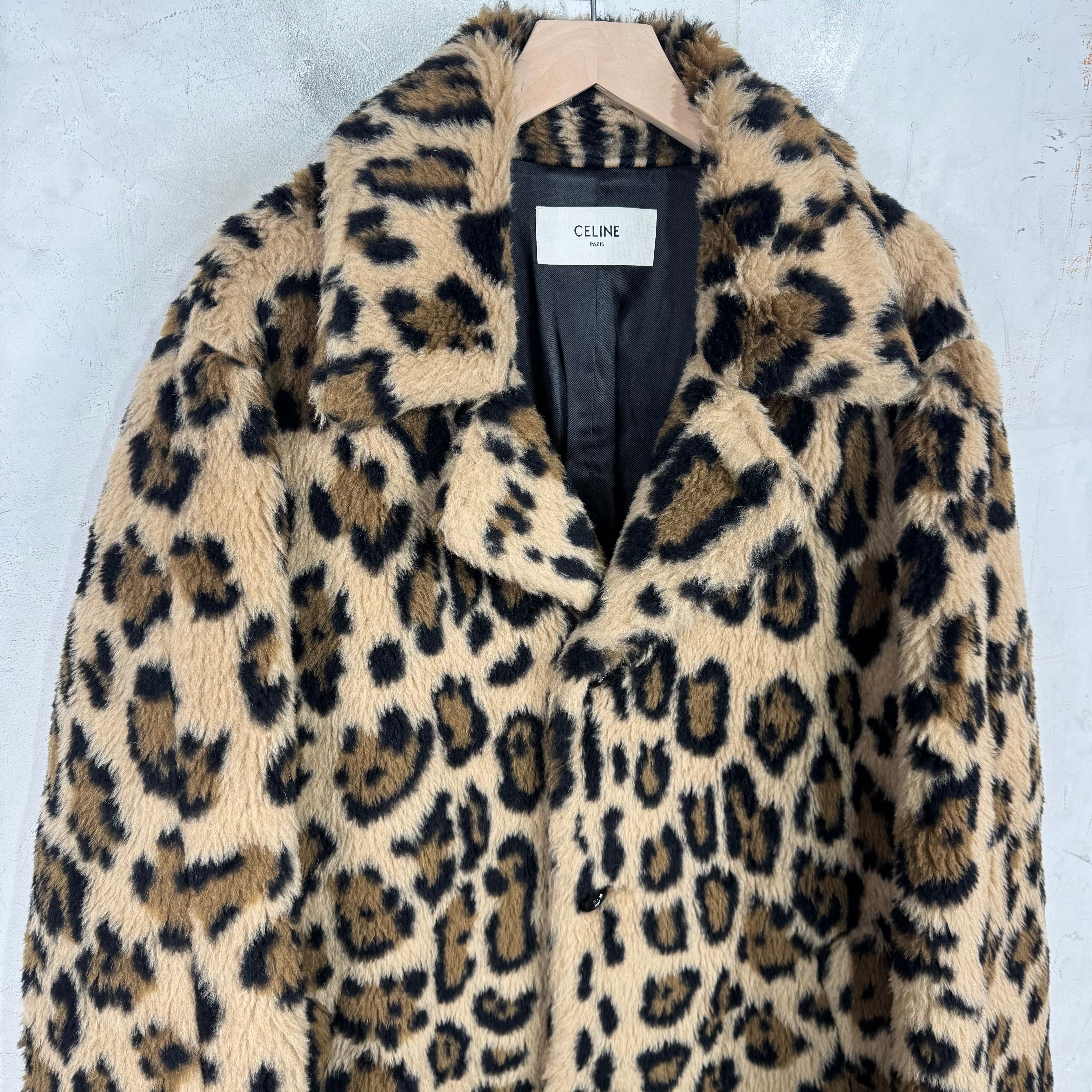 Celine Leopard Alpaca Felt Long Coat – www.Lukes.store