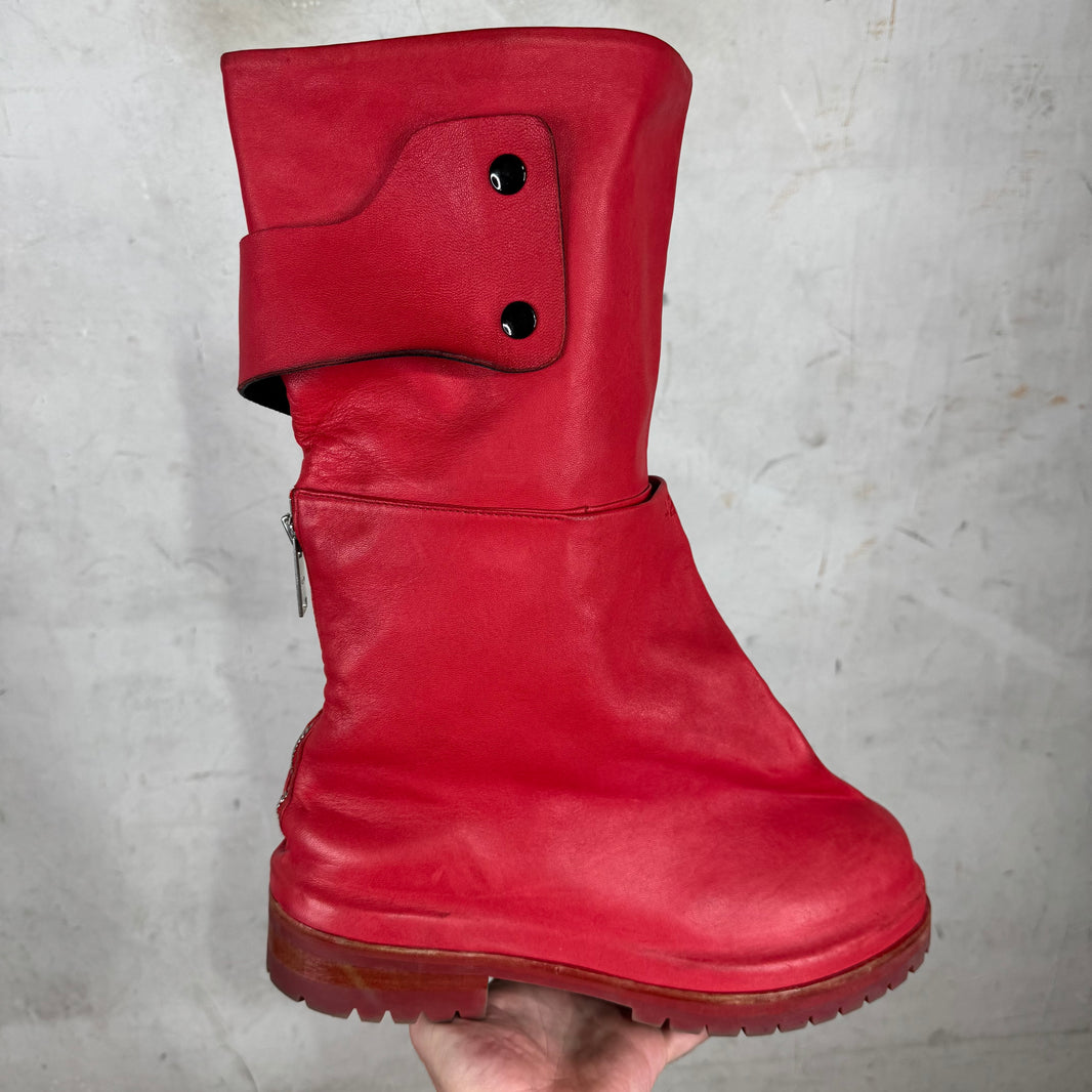 424 Red Leather Dragonrider Boots