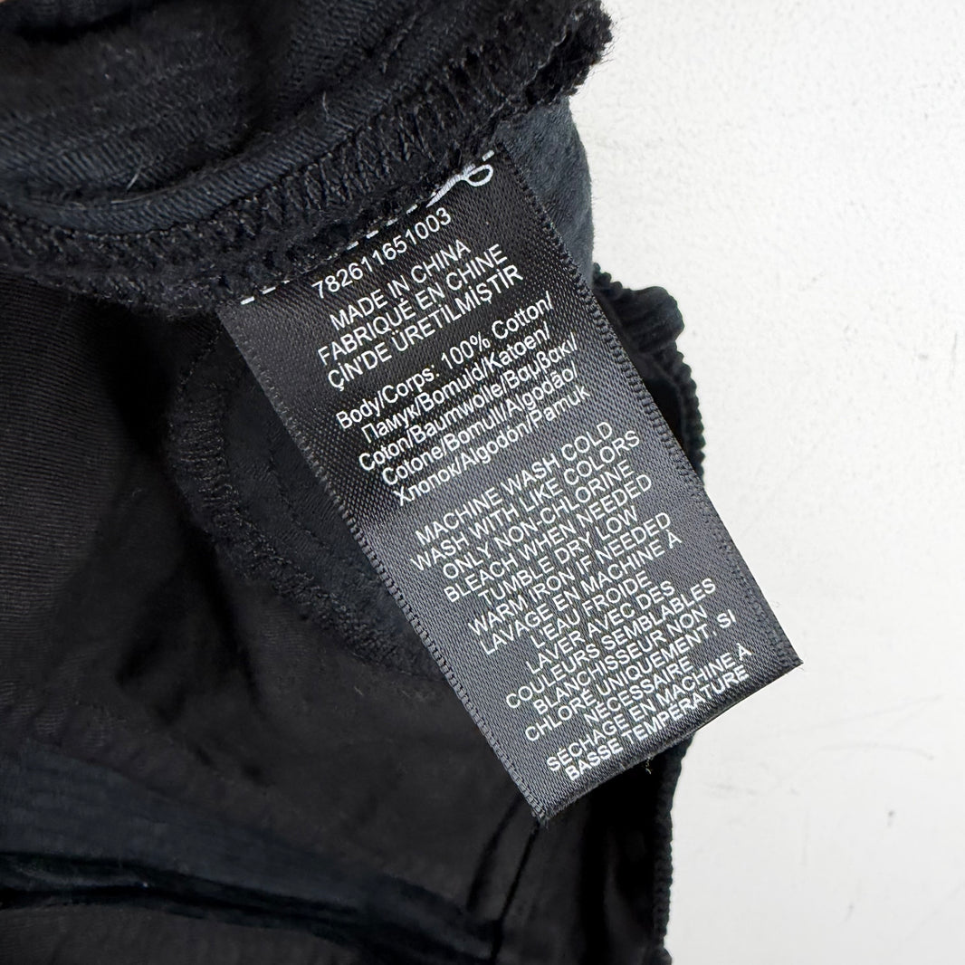 RRL Black Corduroy Straight Trousers