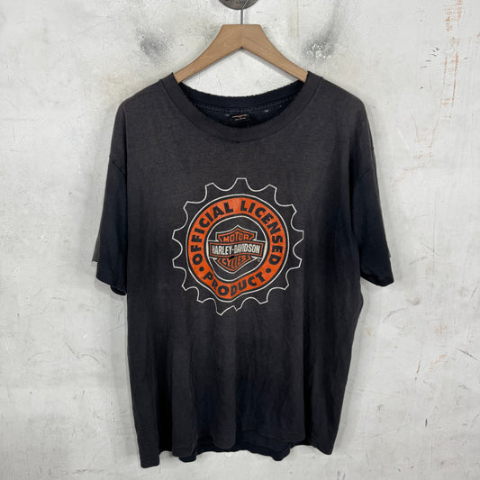 Vintage Harley Davidson Smoked Emblem T-Shirt