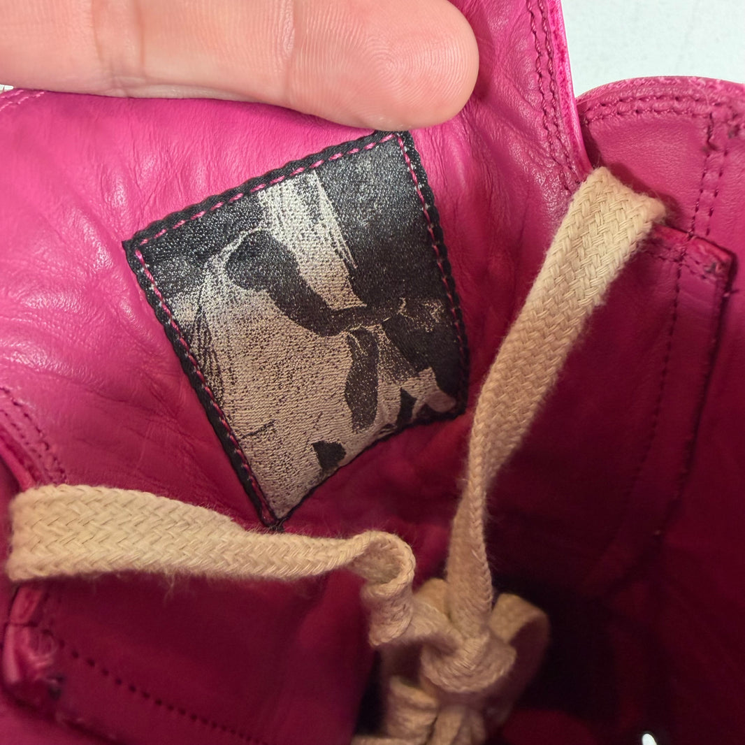 Rick Owens Hot Pink Leather Ramones