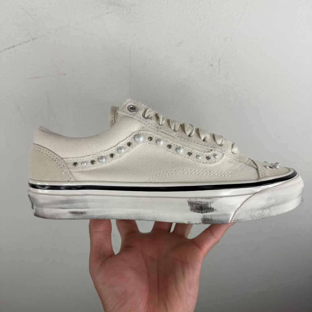 Vans White Pearlized Style 36 Sneakers