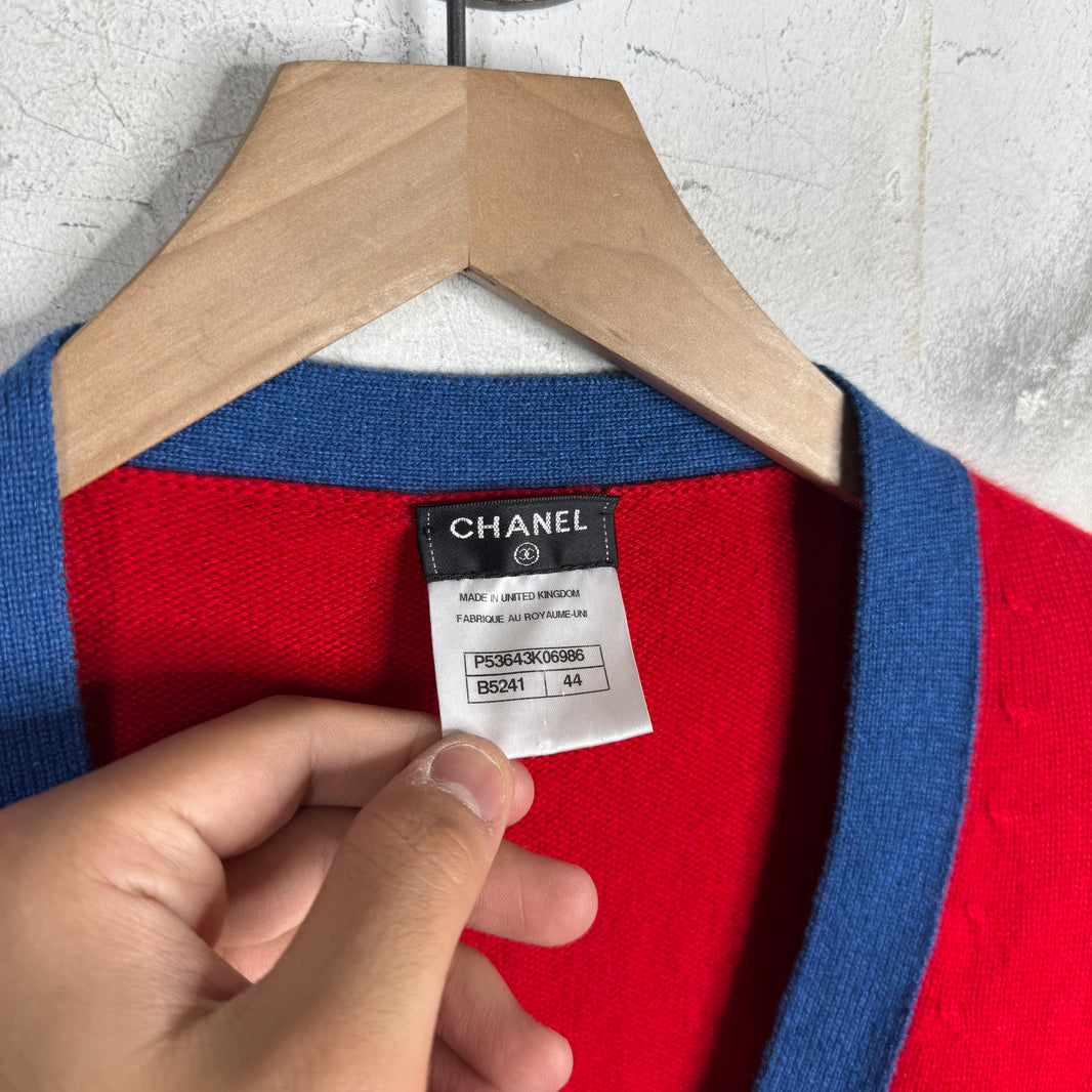 Chanel Two Toned Cashmere Cardigan