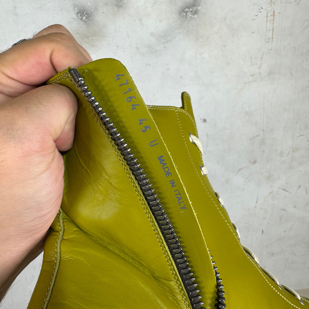 Rick Owens Acid Leather Ramone Highs