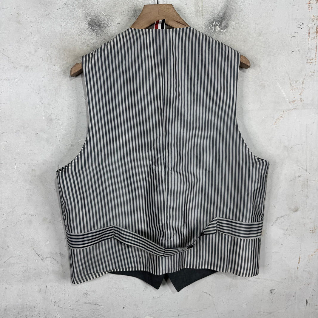 Thom Browne Grey Suiting Vest