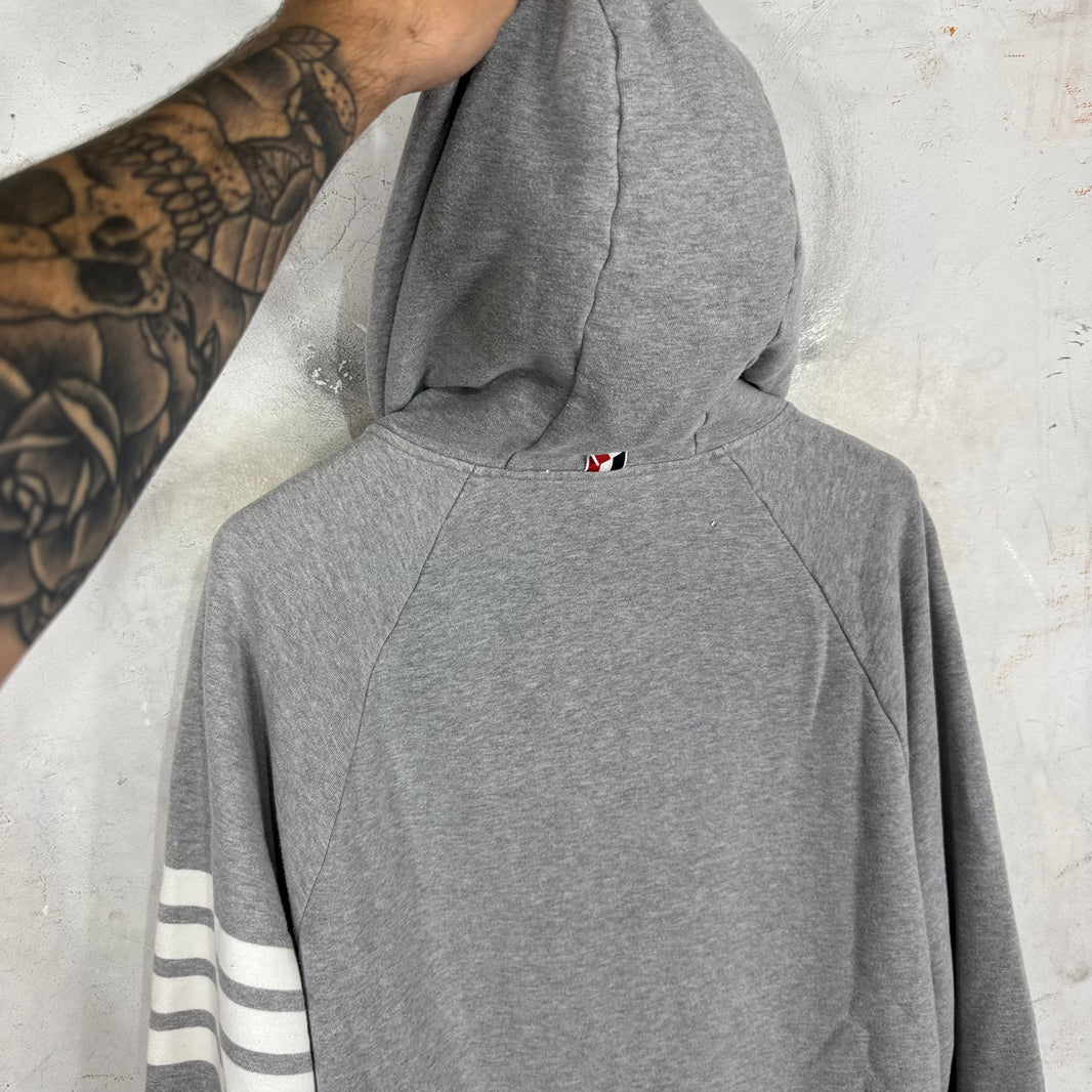 Thom Browne Grey Zipped Hoodie