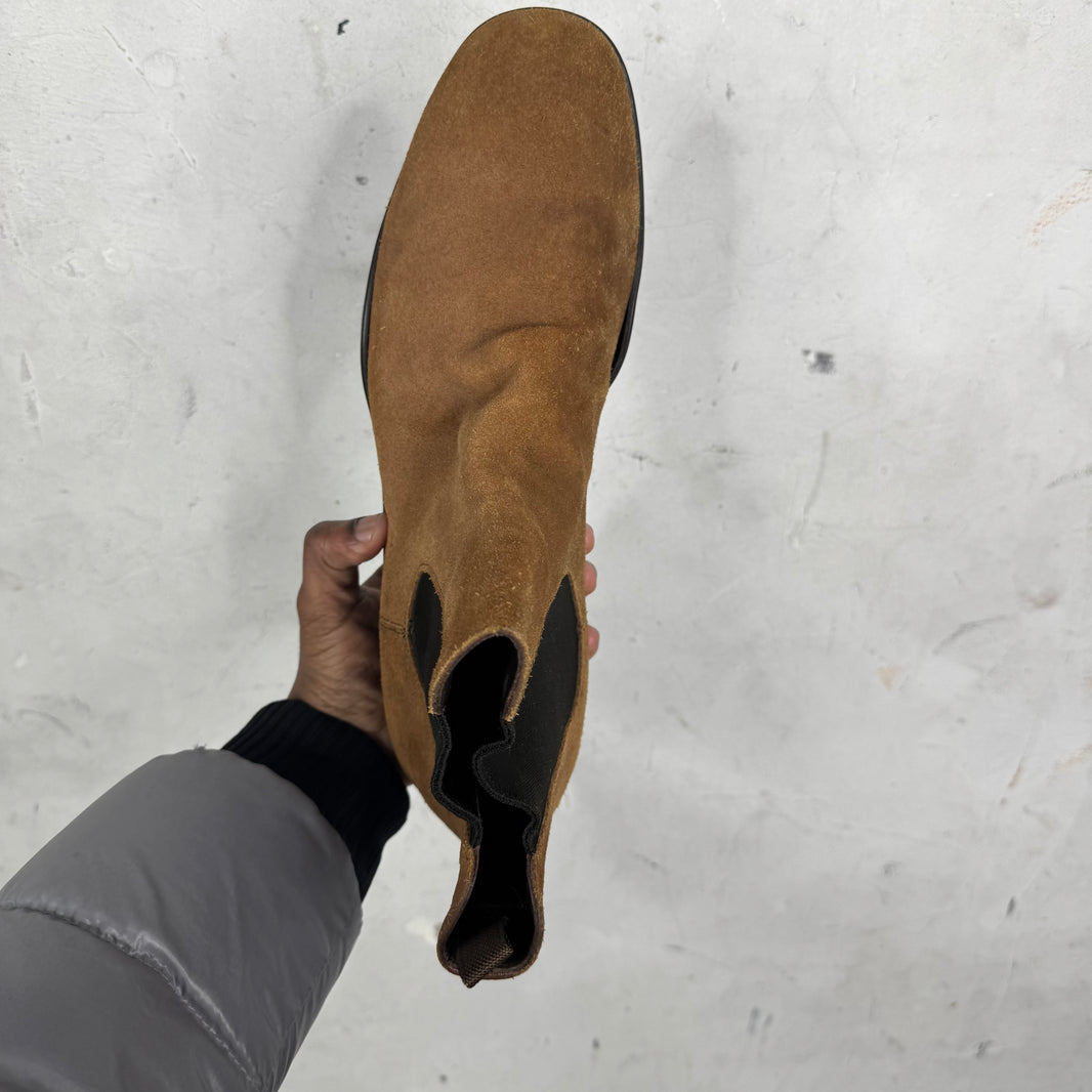 Prada Brown Chelsea Boots