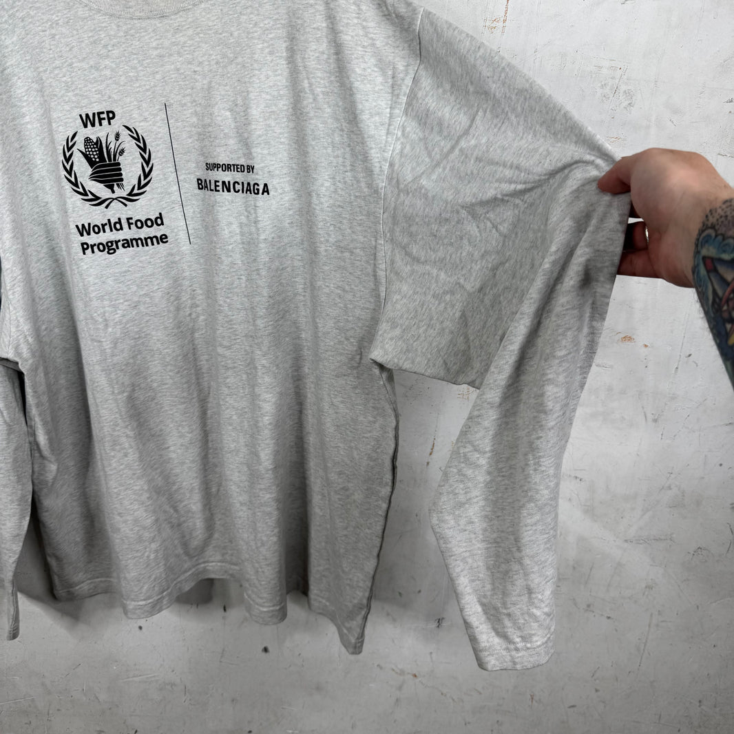 Balenciaga Grey WFP L/S T-Shirt