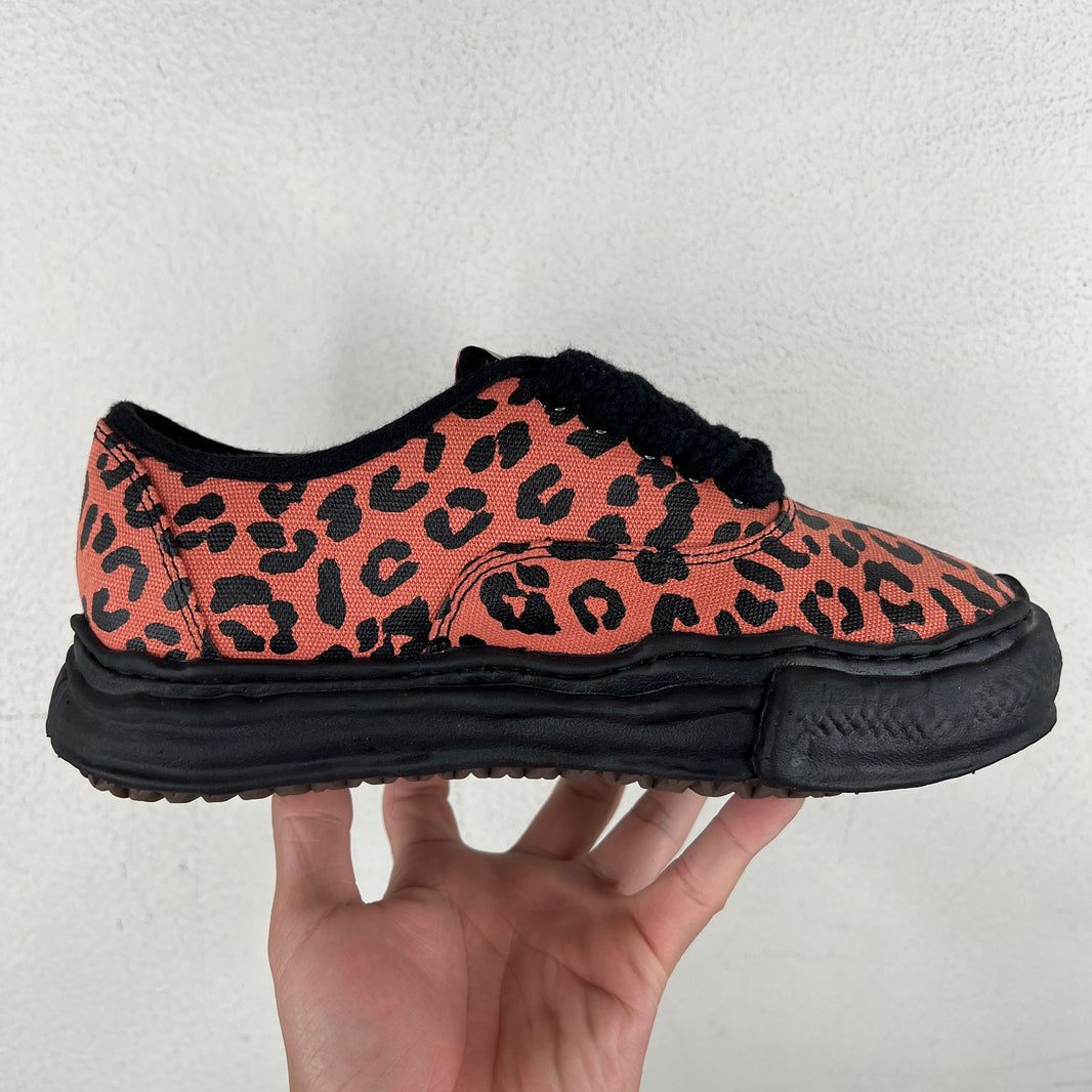MMY Baker Orange Cheetah Print Sneakers