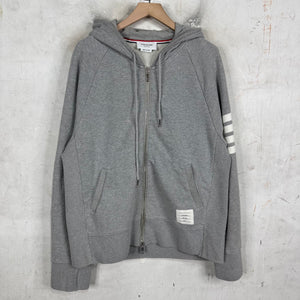 Thom Browne Grey Zipped Hoodie