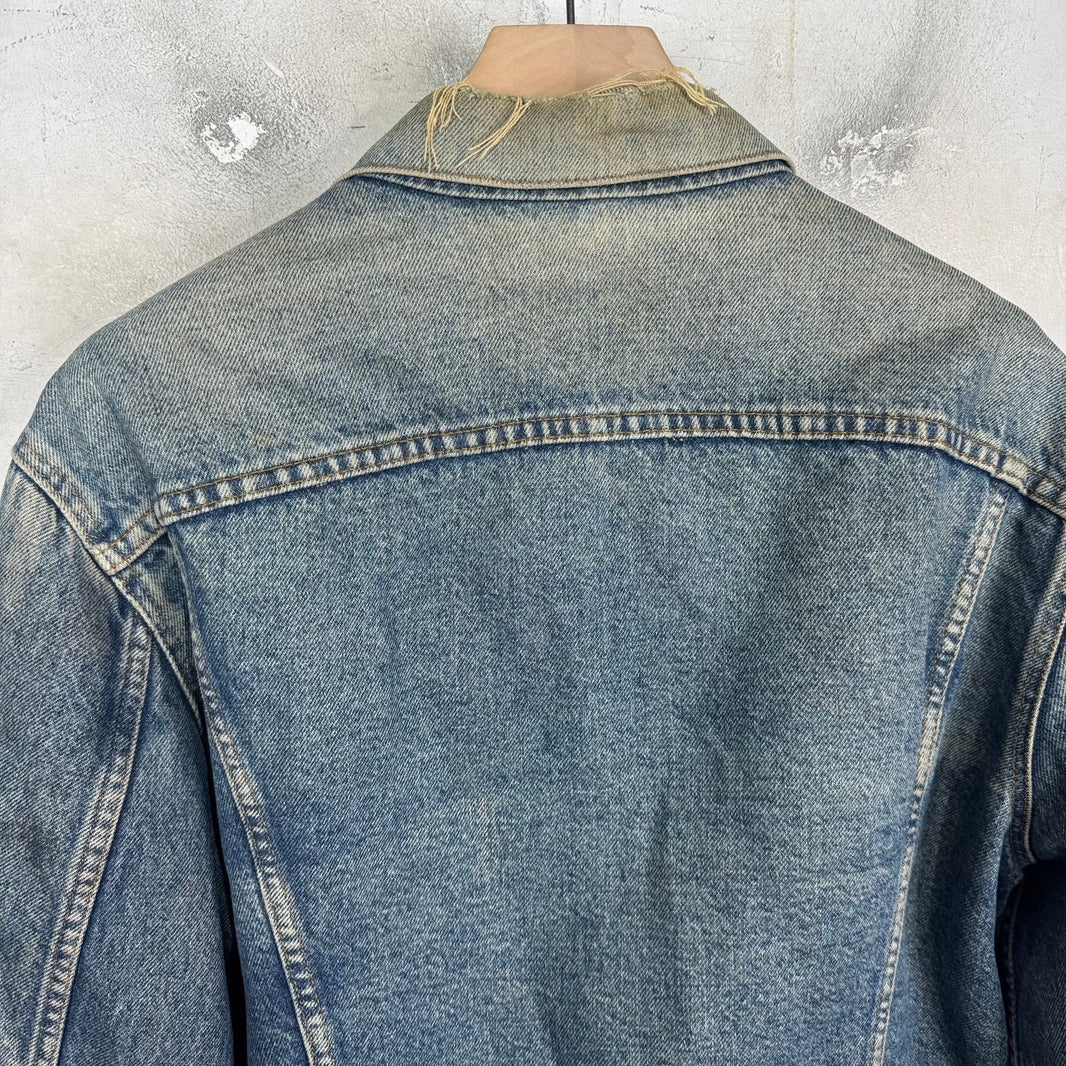 Vintage Levi's Wool Lined Distressed Denim Jacket