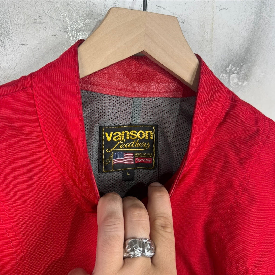 Supreme x Vanson Canvas Racing Jacket