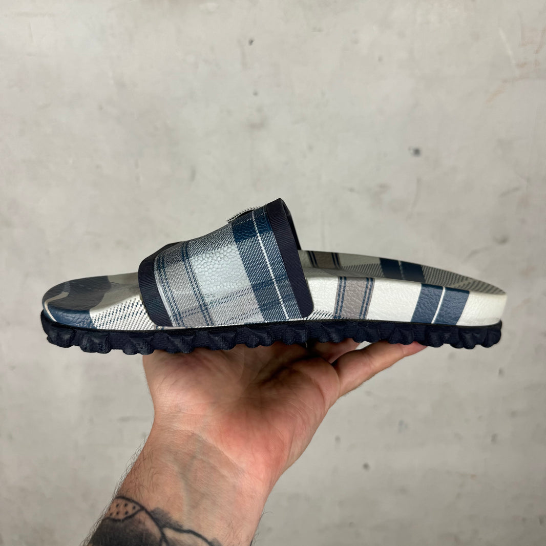Thom Browne Plaid Slides